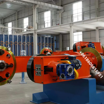 Máquina torcedora de tambor com núcleos não torcidos 75kw 30r/min 2800 mm Cabo trançado
