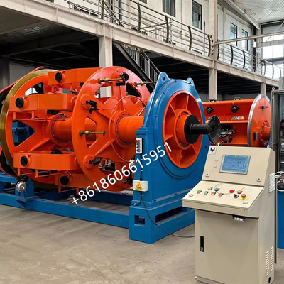 Tipo torção de Bobbin Planetary Stranding Machine Disc da fabricação de cabos da corda de fio