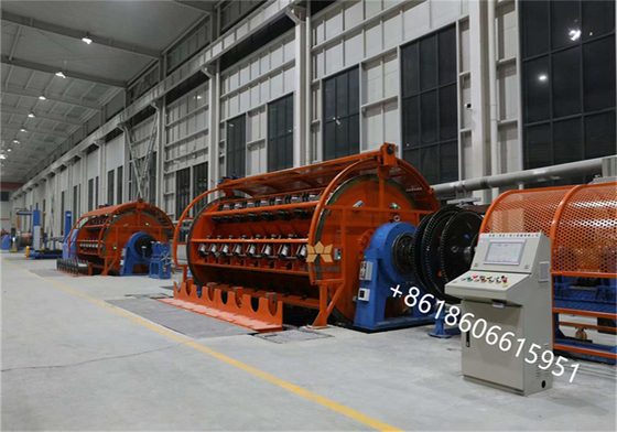 Máquina de cabos blindados de aço plano tipo rígido 72 bobina