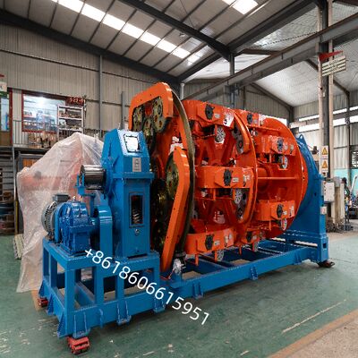 Máquina de Estranding Planetária para Lay de Fio Uniforme e Propriedades Mecânicas de Cabo Melhoradas com Torção Reversa Totalmente Engrenada