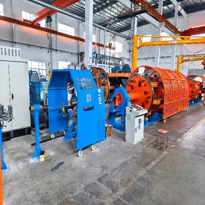 Máquina de torcer planetária JLY50012 plus 18 com tela sensível ao toque PLC HMI para ajuste preciso do comprimento da camada em condutores de cobre e alumínio