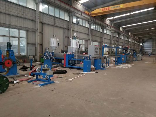Linha de produção da extrusora do cabo do PE XLPE do PVC SJ80+60